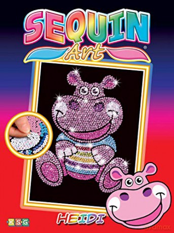 Sequin art junior Hippo