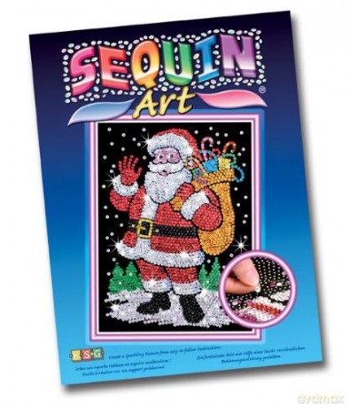 Sequin Art Santa Claus. GLOB