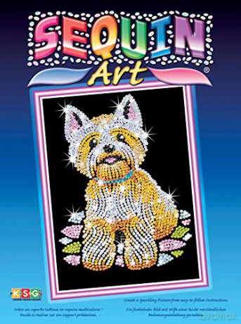 Sequin Art Westie