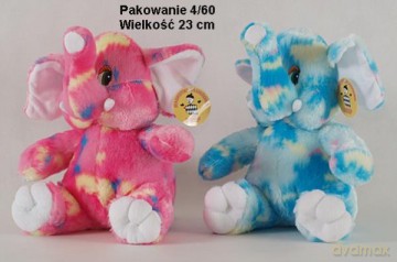 Słonik kolorowy siedzący