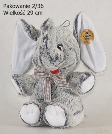 Słoń Siedzący Szary Duży