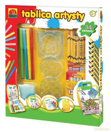 Tablica Artysty z kredkami