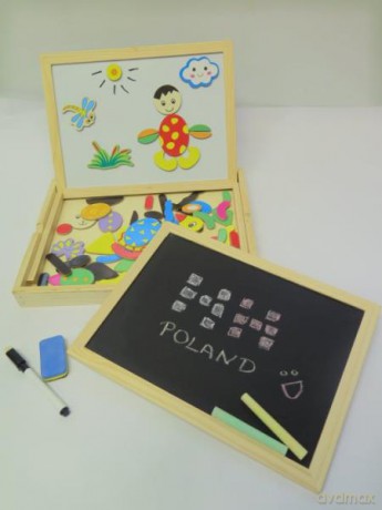 Tablica drewniana magnet.w