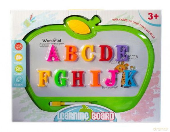 Tablica magnetyczna z literkami w pudełku