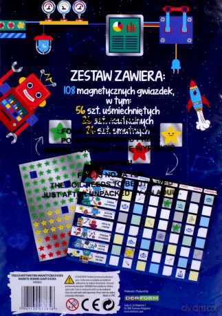 Tablica motywacyjna magnetyczna B Kidea ROBOTY
