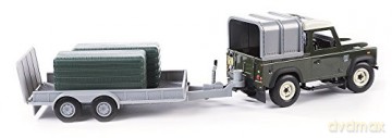 TOMY FARM Land Rover z przyczepą