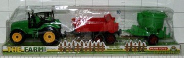 Traktor +maszyny pod kloszem