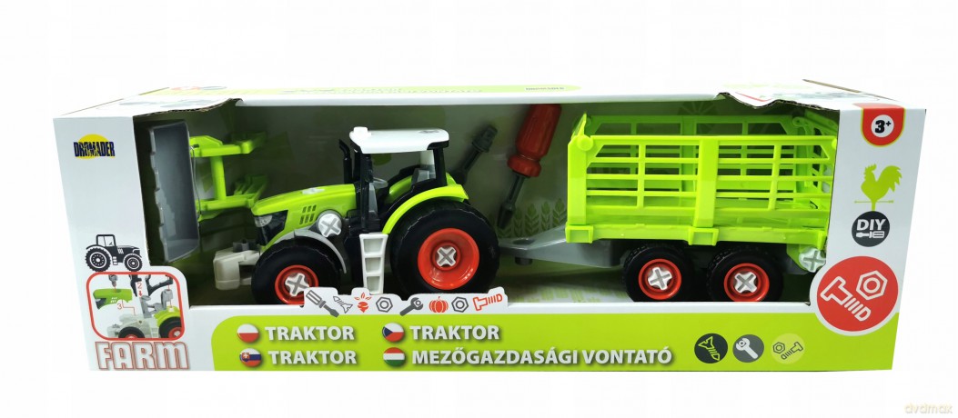 Traktor do skręcania w pudełku