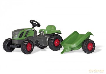 Traktor Fendt na pedały z przyczepą