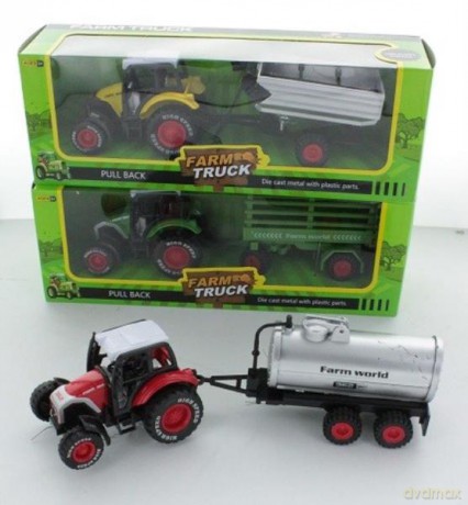 Traktor metal z beczką