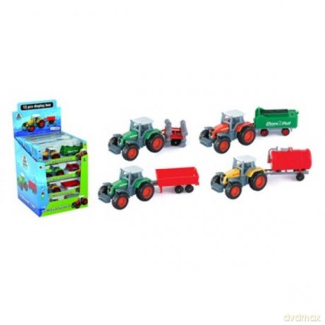Traktor metalowy z maszynąp