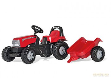 Traktor Rolly Kid Case z przyczepą