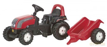 Traktor Rolly Kid Valtra z przyczepą