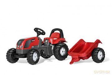 Traktor Rolly Kid Valtra z przyczepą