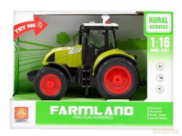 Traktor światło dźwięk + akcesoria