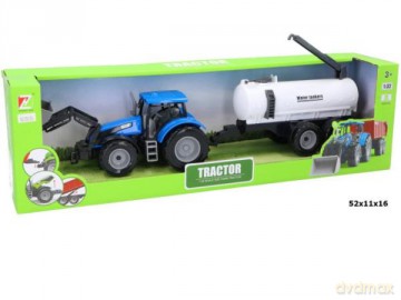 Traktor z beczkowozem w pudełku