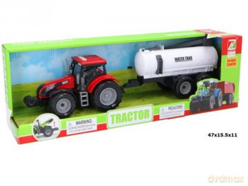 Traktor z beczkowozem w pudełku