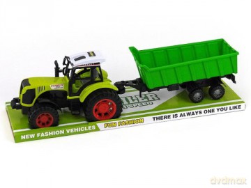 Traktor z napędem pod kloszem