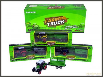 Traktor z przyczepą
