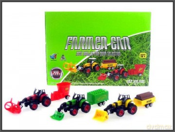 Traktor z przyczepą