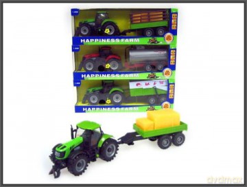 Traktor z przyczepą