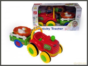 Traktor z przyczepą dla malucha