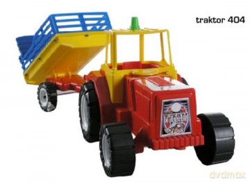 Traktor z przyczepą II z klockami. CHOIŃSKI