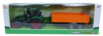 Traktor z przyczepą pak
