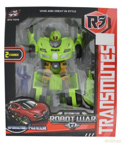 Transformer Auto zielony robot [FIGURKA]