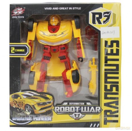 Transformer Auto żółty robot [FIGURKA]