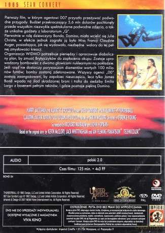 007 James Bond (04): Operacja Piorun [DVD]