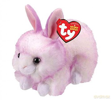 TY BEANIE BABIES RYLEY - lawendowy królik