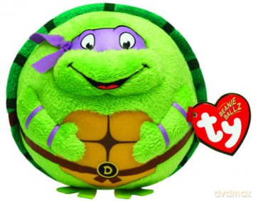 TY BEANIE BALLZ DONATELLO TMNT