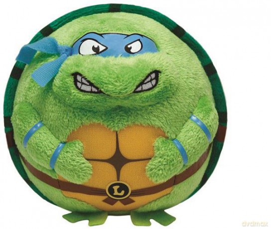 TY BEANIE BALLZ LEONARDO TMNT