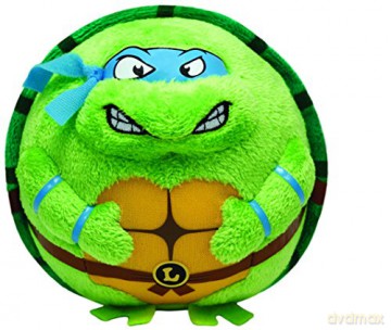 TY BEANIE BALLZ LEONARDO TMNT