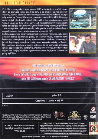 007 James Bond (05): Żyje się tylko dwa razy [DVD]
