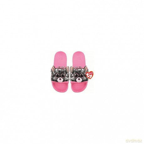 TY Fashion Sequins cekinowe kapcie KIKI- kot rozm.S