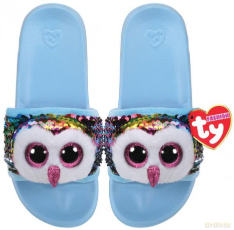 TY Fashion Sequins cekinowe kapcie OWEN - sowa rozm.S