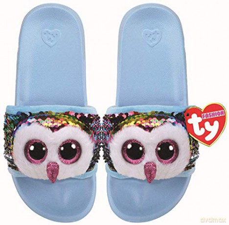 TY Fashion Sequins cekinowe kapcie OWEN - sowa rozm.M