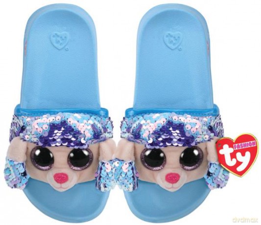 TY Fashion Sequins cekinowe kapcie RAINOW- pudel rozm.M