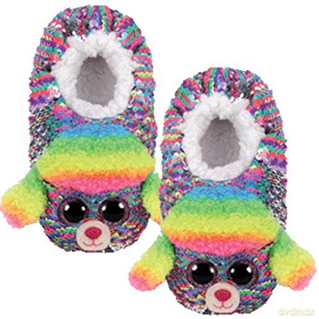 TY Fashion Sequins cekinowe pantofle RAINBOW - Pudel roz: S