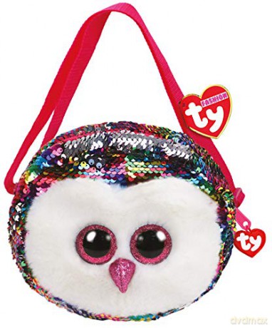 TY Fashion Sequins OWEN - cekinowa torba na ramię sowa