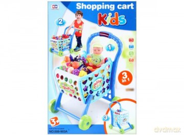 Wózek supermarket z akcesoriami