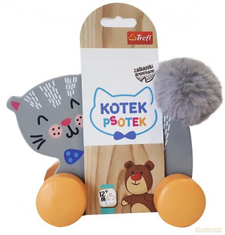 Zabawka drewniana- Kotek Psotek