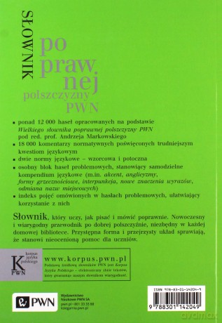 Słownik Poprawnej Polszczyzny PWN (broszurowa) - Opracowanie Zbiorowe [KSIĄŻKA]