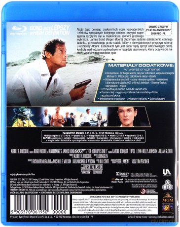 007 James Bond Tylko dla Twoich oczu [Blu-Ray]