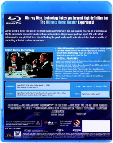 007 James Bond Tylko dla Twoich oczu [Blu-Ray]