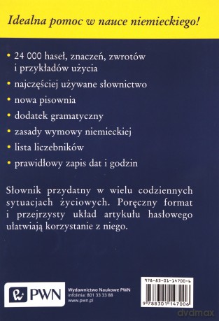 Mały Słownik Niemiecko-Polski Polsko-Niemiecki - Jerzy Jóźwicki [KSIĄŻKA]