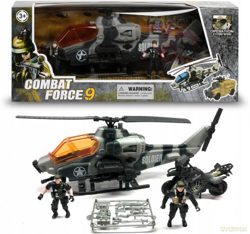 Zestaw wojskowy z helikopterem