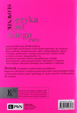 Słownik Języka Polskiego PWN /op.kart/w.3/ -   [KSIĄŻKA]